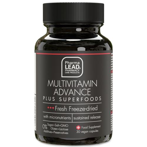 Pharmalead Black Range Multivitamin Advance Plus Superfoods Συμπλήρωμα Διατροφής Πολυβιταμινών για την Ενίσχυση του Οργανισμού 30veg.caps